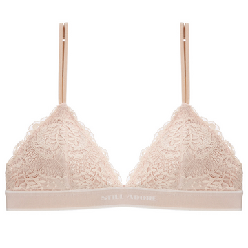 Honey Honey™ Classic Padded Triangle Bralette | Champagne