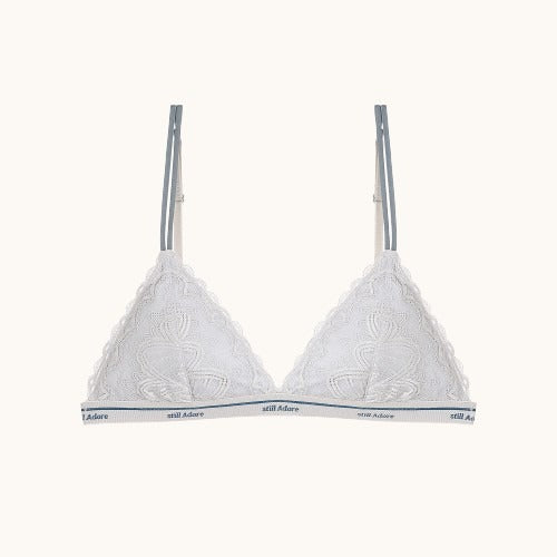 Adore Me™ Classic Padded Triangle Bralette | Silver-gray