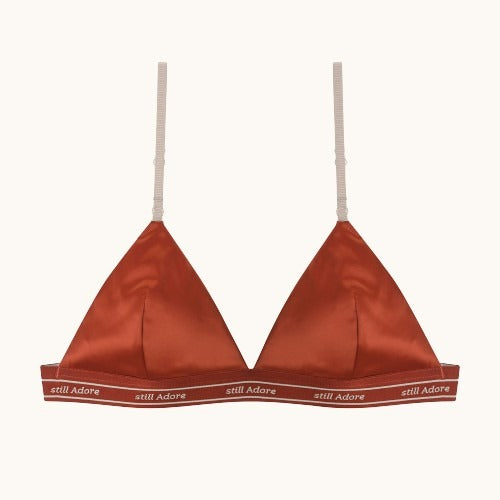 Adore Me™ Classic Padded Triangle Bralette | Red