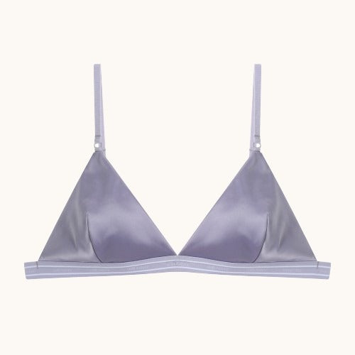 Adore Me™ Classic Padded Triangle Bralette | Lavender-Gray